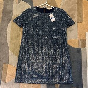 Michael Kors Navy Sequin dress XL